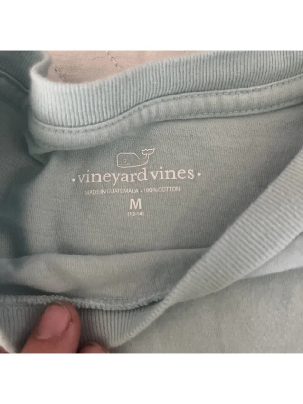 Vineyard Vines Kids Boys Sunset Sails Greetings From Camp Blue Tshirt Med 12-14